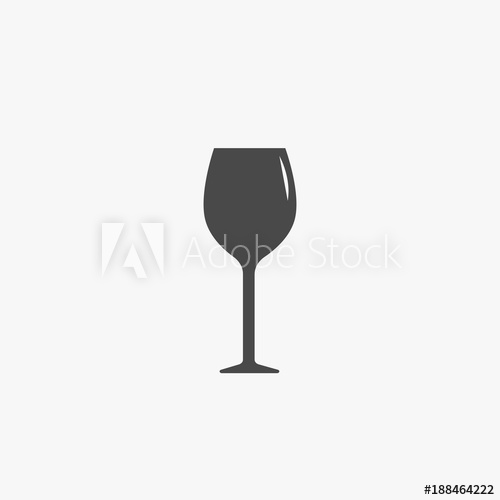 500x500 Wine Glass Cup Vector Icon