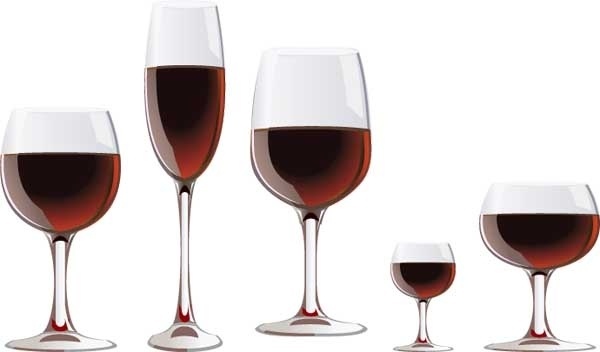 600x352 Wine Glass Free Vector Download