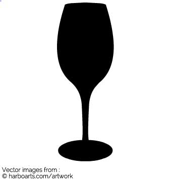 Download Wine Glass Silhouette Vector Graphic 335x355 Download Wine Glass Silhouette Vector Graphic