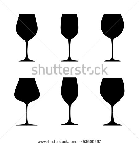 450x470 Glasses Silhouette Vector