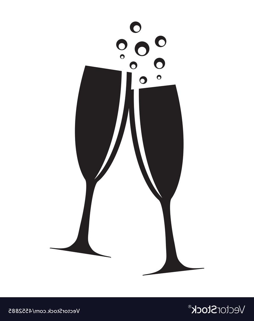 Wine Glass Silhouette Vector at Vectorified.com | Collection of Wine ...