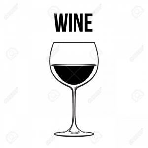 300x300 Photostock Vector Red Wine Glass Sketch Style Vector Illustration