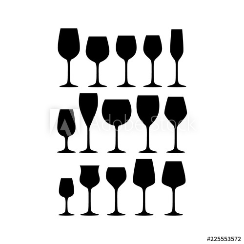 Download Wine Glass Silhouette Vector at Vectorified.com ...