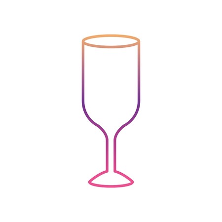 450x450 Wine Glass Silhouette Gradient Color From Magenta To Purple Vector