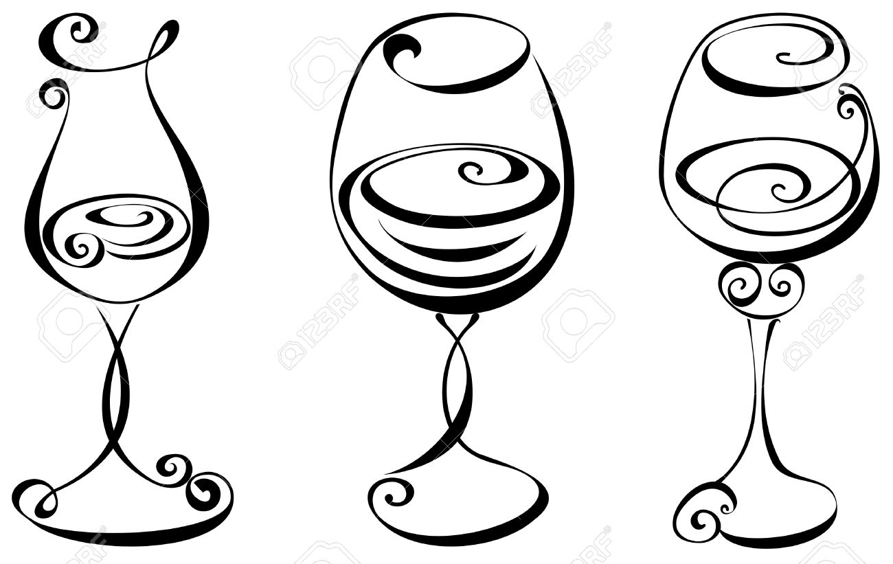 1300x821 Clipart White Silhouette Wine Glass Free Cliparts Download