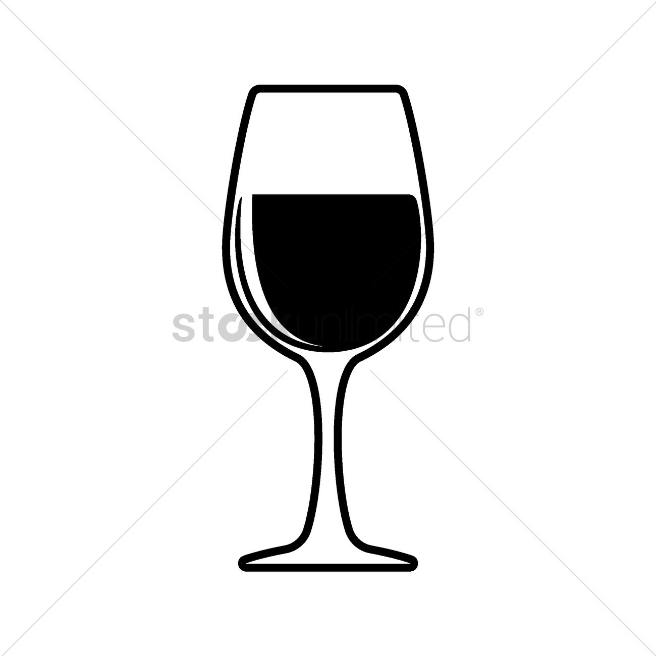 1300x1300 Wine Glass Vector Image