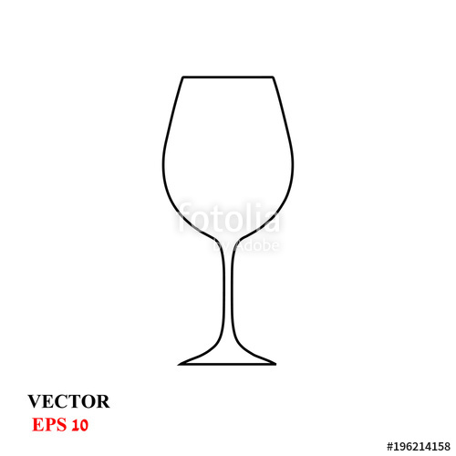 500x500 Wine Glass Vector Illustration Stock Image And Royalty Free