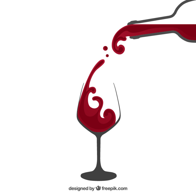 626x626 Pouring Red Wine Vector Free Download