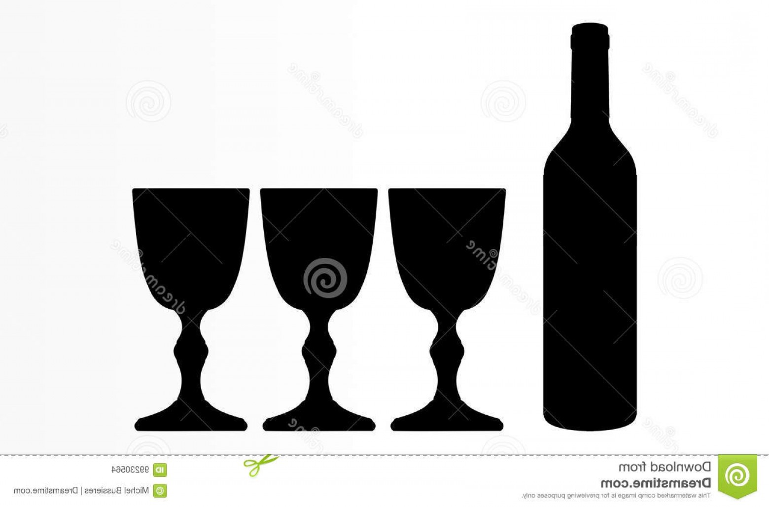 1560x1028 Stock Illustration Wine Bottle Glasses Shape Drawing Vector Art