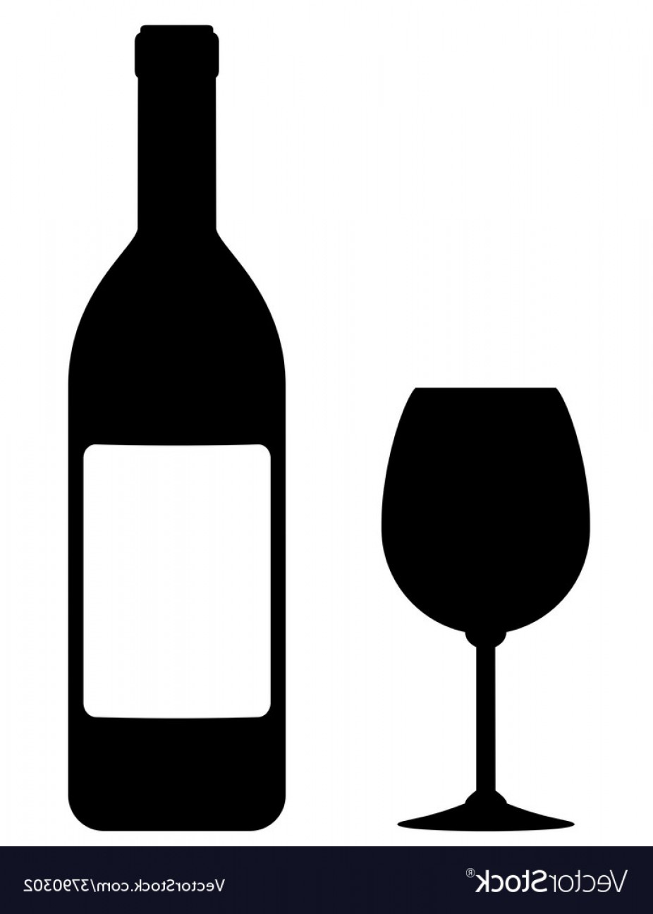 926x1296 Wine Bottle With Blank Label And Glass Vector Newwaysys