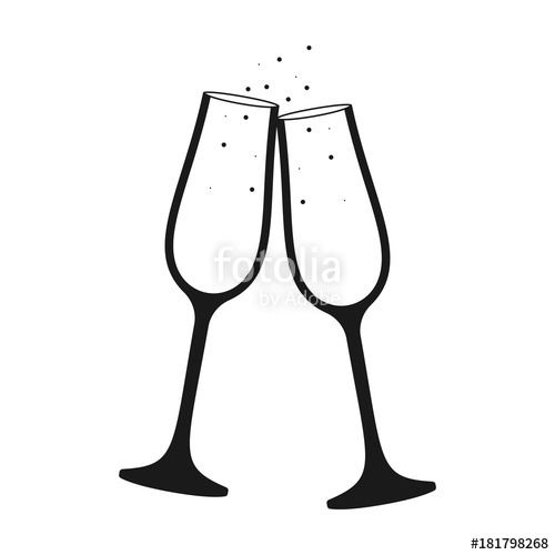 500x500 Champagne Glass Vector Icon Stock Image And Royalty Free Vector
