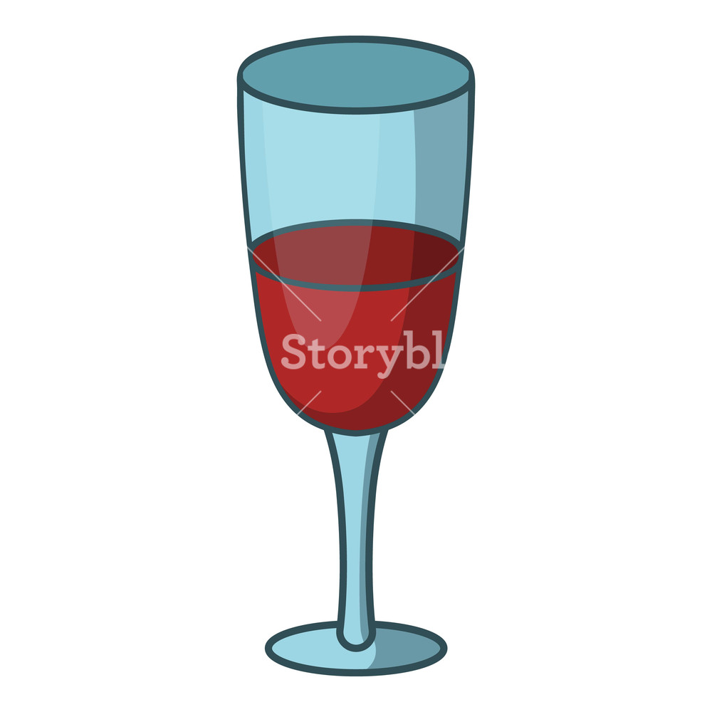 1000x1000 Red Wine Glass Icon Cartoon Illustration Of Red Wine Glass Vector