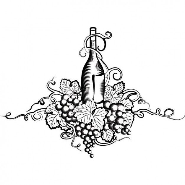 Grape Wine With Leaf Vector Illustration Polymer Clay Bottle 626x626 Grape Wine With Leaf Vector Illustration Polymer Clay Bottle