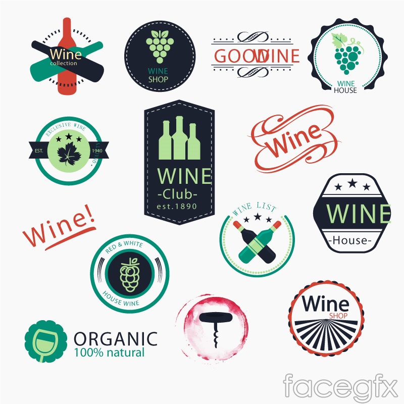 Wine Label Vector