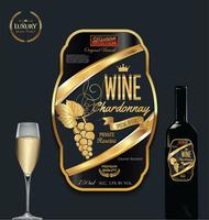 190x200 Wine Label Free Vector Art
