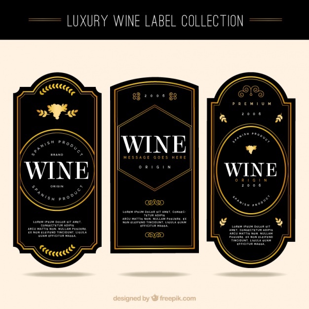 Wine Label Vector at Collection of Wine Label Vector