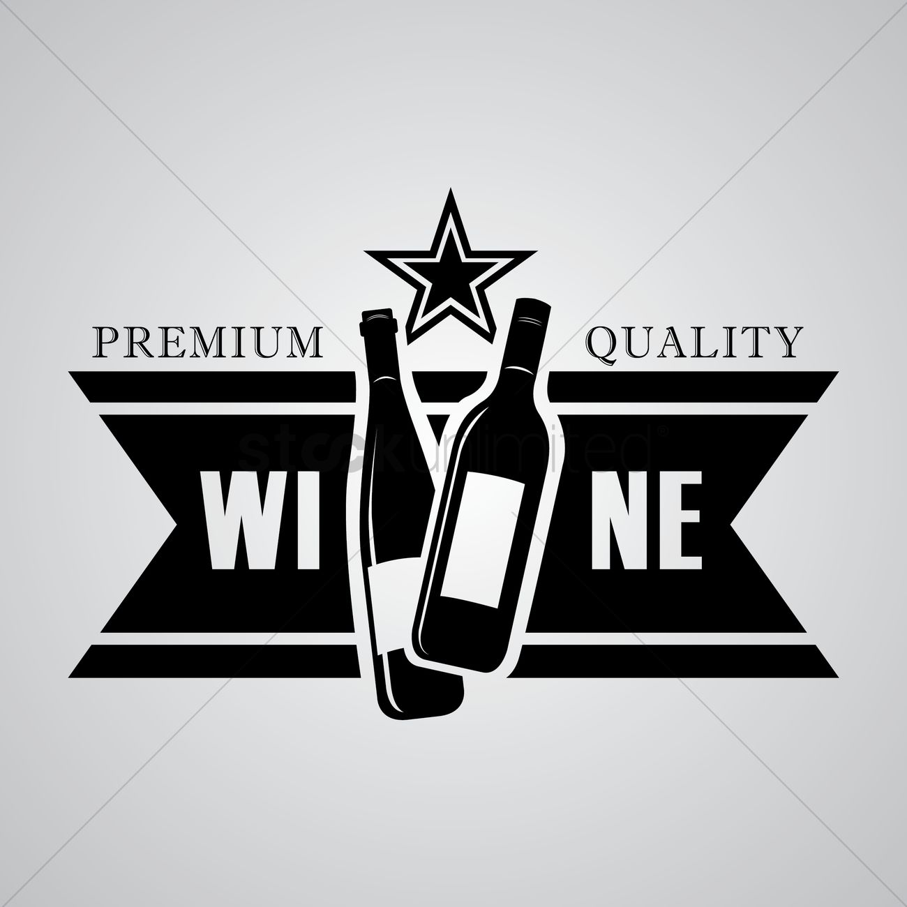 1300x1300 Wine Label Vector Image