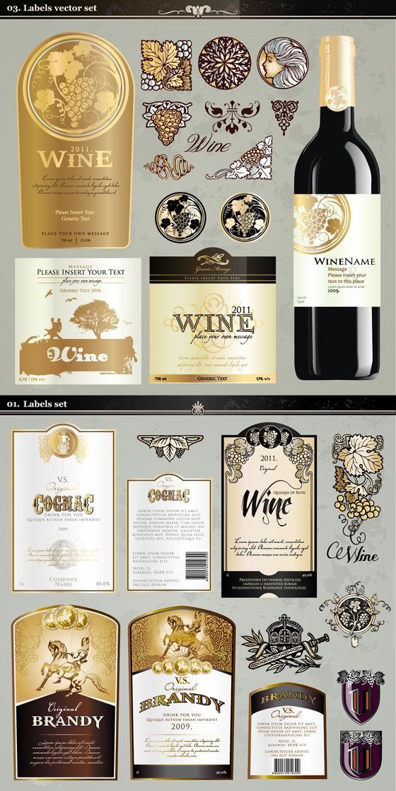 560x1118 Wine Labels Vector Art Downloads Illustration Vector Wine