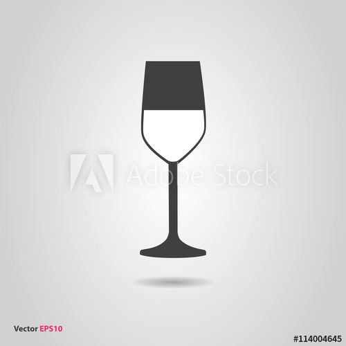 500x500 Glass Of Dessert Standart Sweety Wine Silhouette Icon