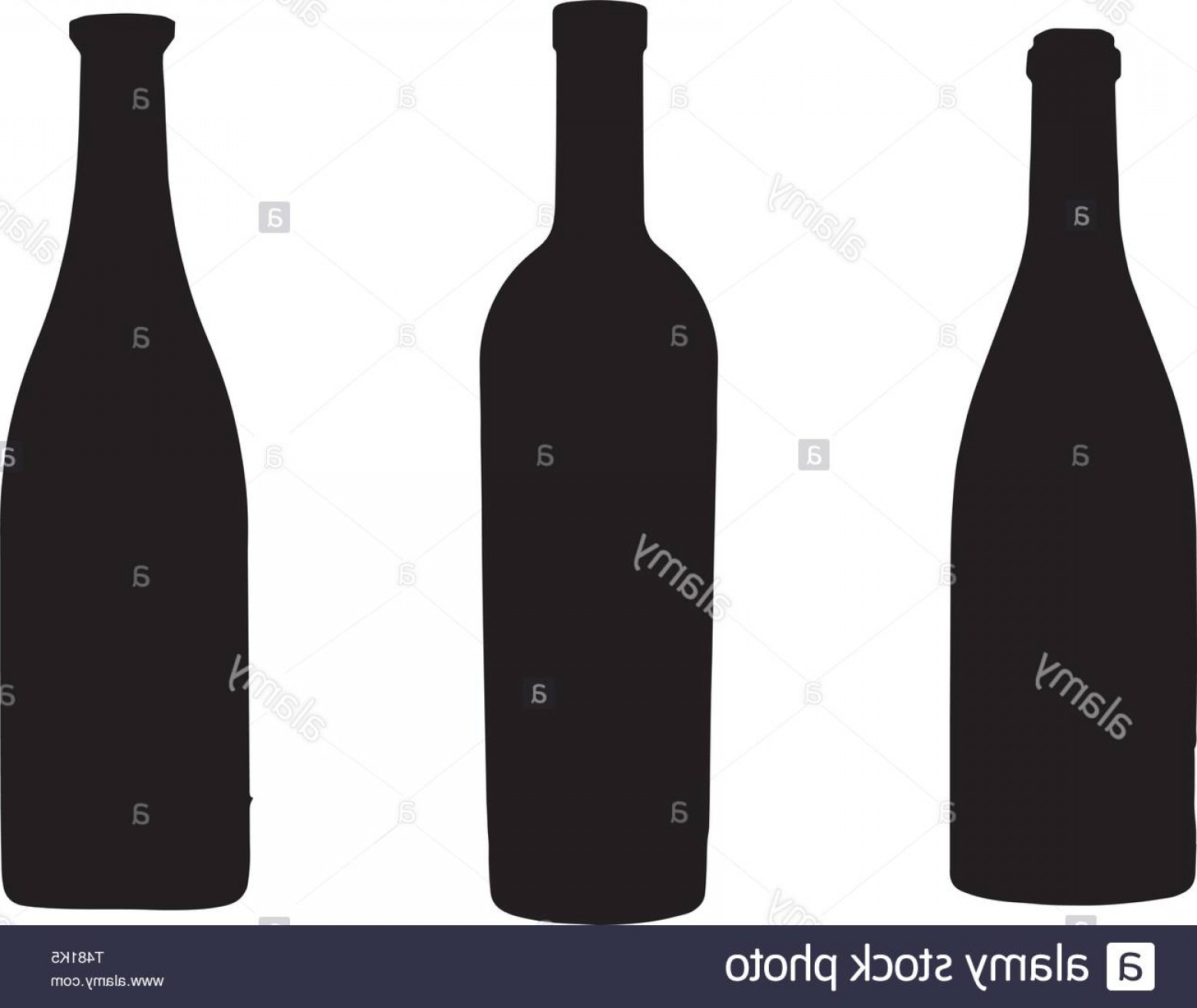 1560x1314 Set Of Wine Bottles Silhouette Vector Illustration For App