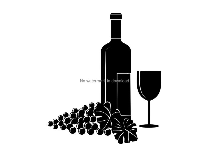 794x596 Wine Bottle Wine Display Wine Silhouette Wine Etsy