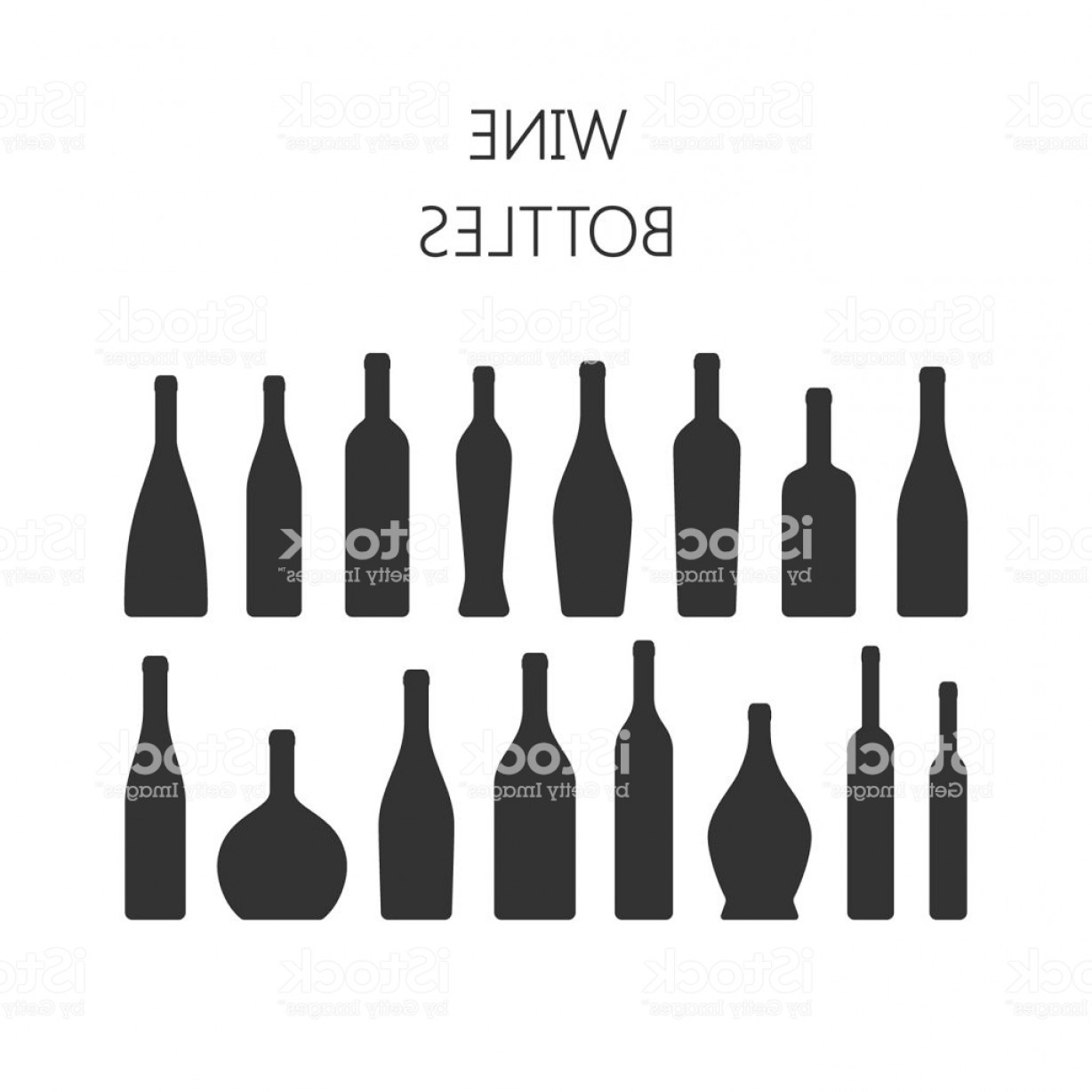 1228x1228 Wine Bottles Types Silhouette Vector Icons Gm Newwaysys