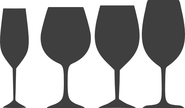 600x350 Wine Glass Silhouette Clipart, Free Download Clipart And Images
