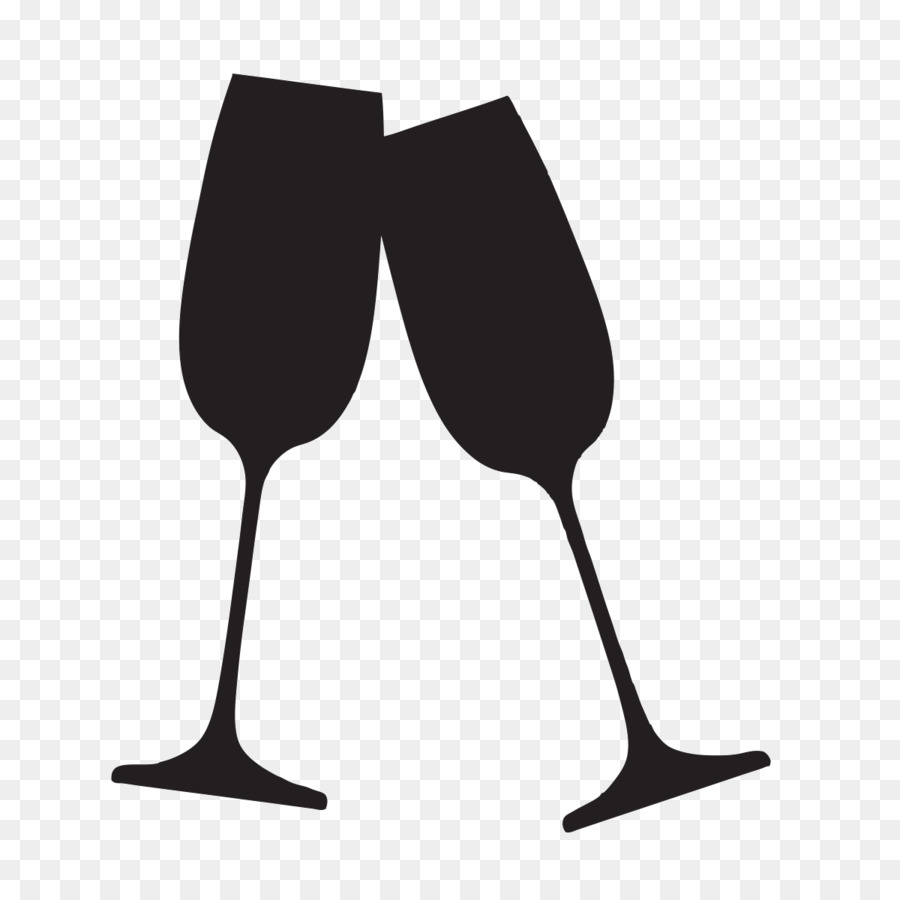 900x900 Collection Of 'champagne Glass Silhouette' Download More Than