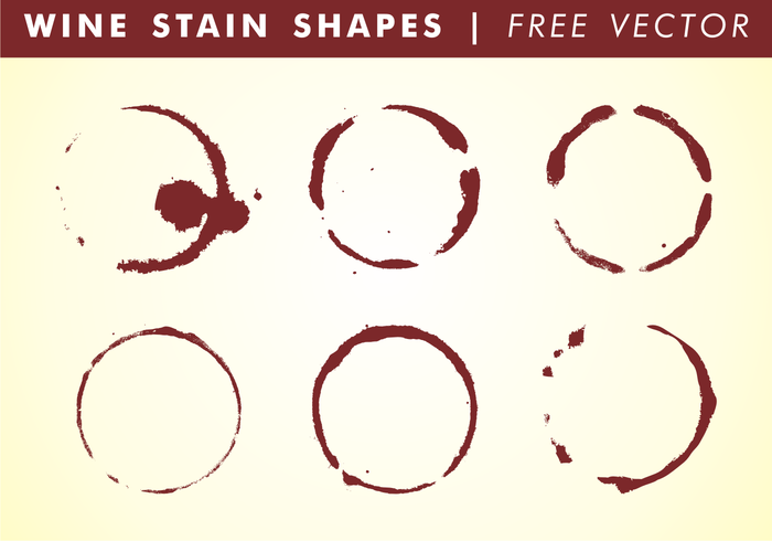 700x490 Wine Stain Shapes Free Vector