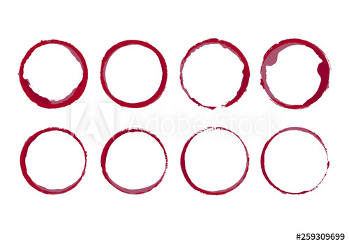 500x350 Wine Stain Circles Coffee Bottom Glass Ring Spills Templates