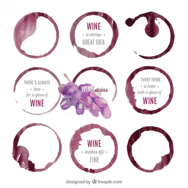 626x626 Wine Stains Vector Free Download
