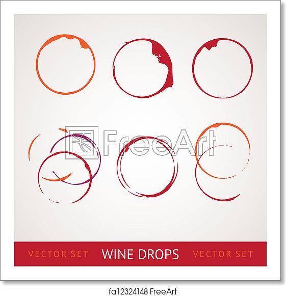561x581 Free Art Print Of Red Wine Stain Red Wine Stain Over Gray