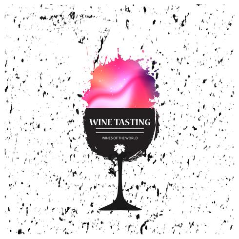 490x490 Wineglass Promotion Banner For Wine Tasting Event