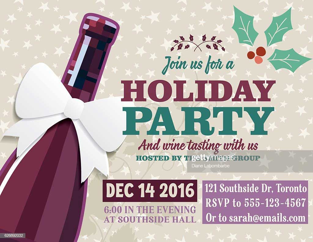 1024x791 Holiday Party Invitation Template