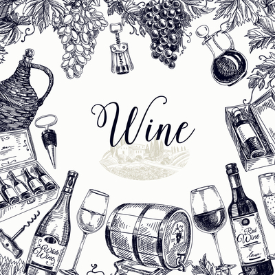 400x400 Page Wine On Curated Vector Illustrations, Stock Royalty Free