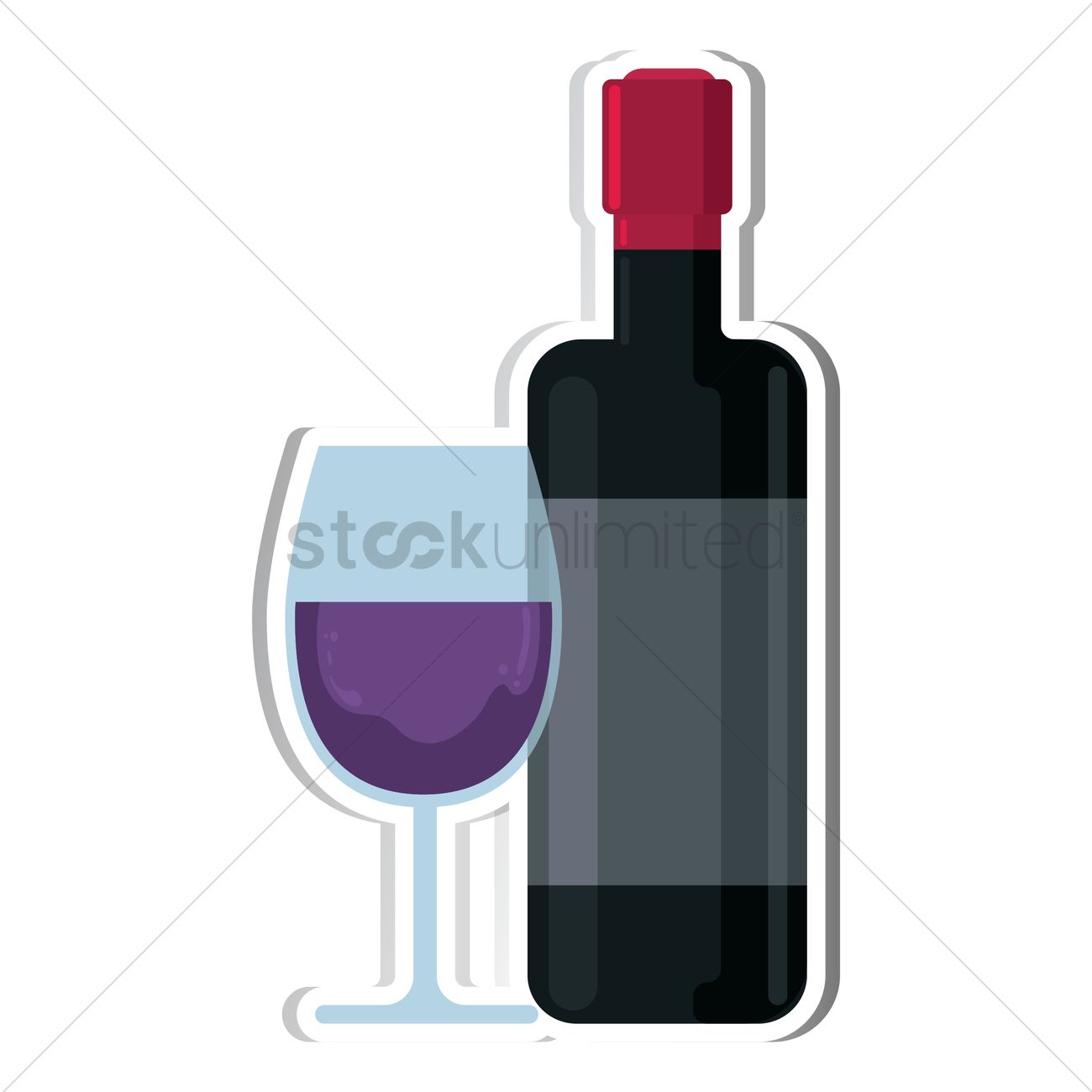 1300x1300 Wine Vector Image