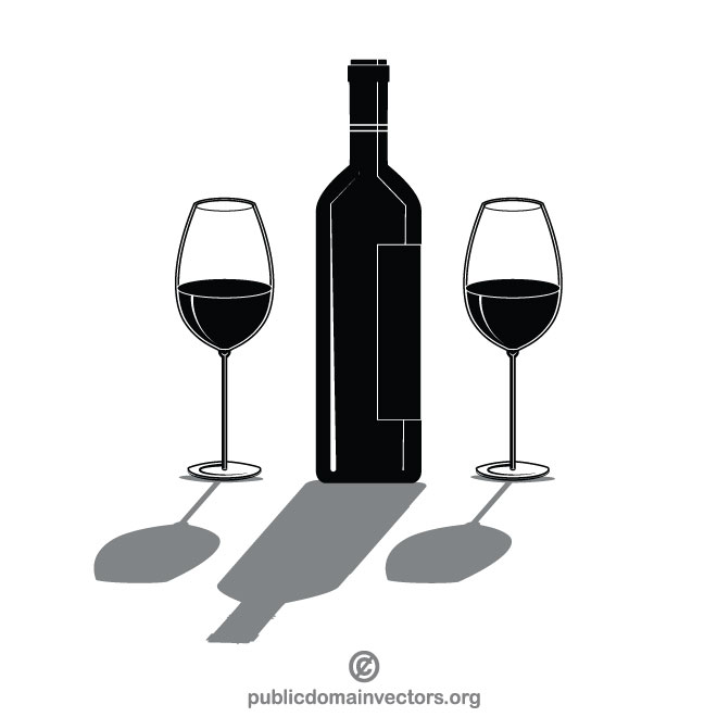660x660 Bottle Of Wine Vector Graphics