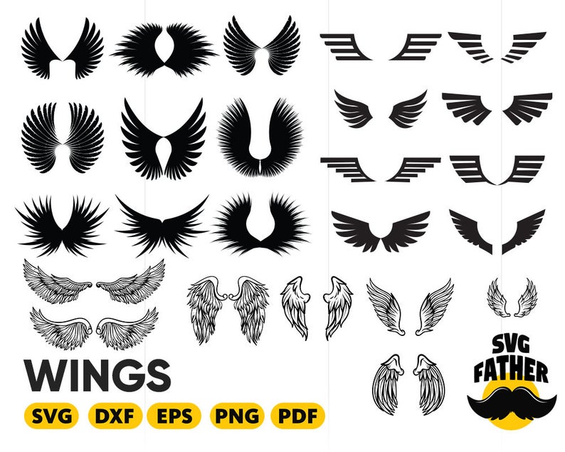 Download Wing Silhouette Vector at Vectorified.com | Collection of ...