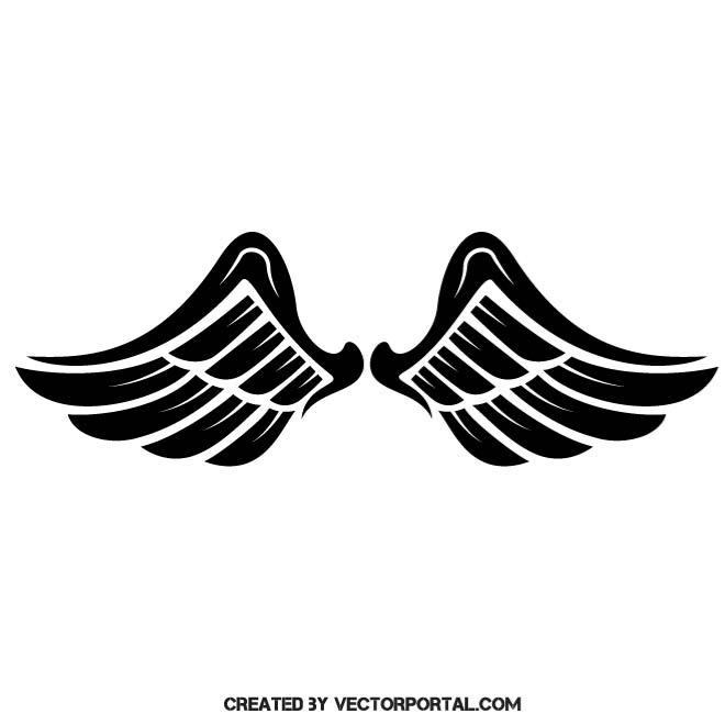 660x660 Wings Silhouette Clip Art