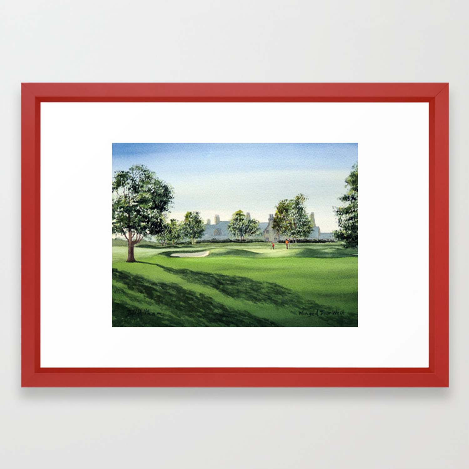 1500x1500 Winged Foot Golf Course New York Framed Art Print