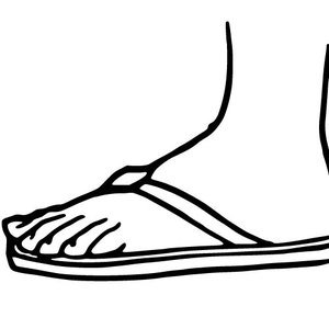 300x300 Free Foot Vector Art