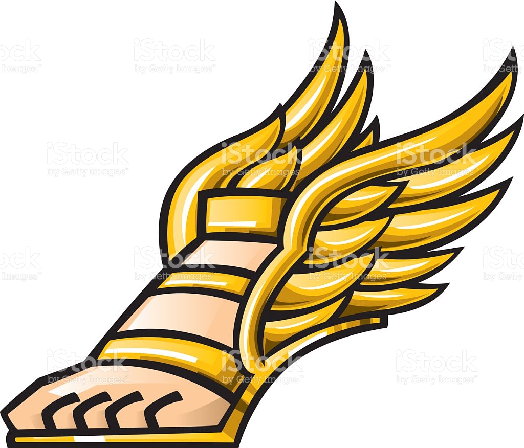1024x876 Winged Shoe Clipart
