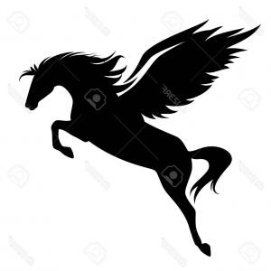 300x300 Pegasus Vector Logo Template Horse Cqrecords