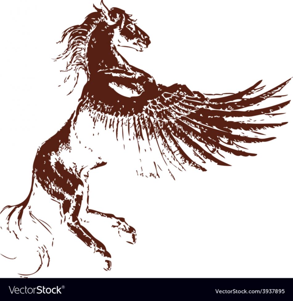 950x975 Winged Fire Horse Lock Wallpapers