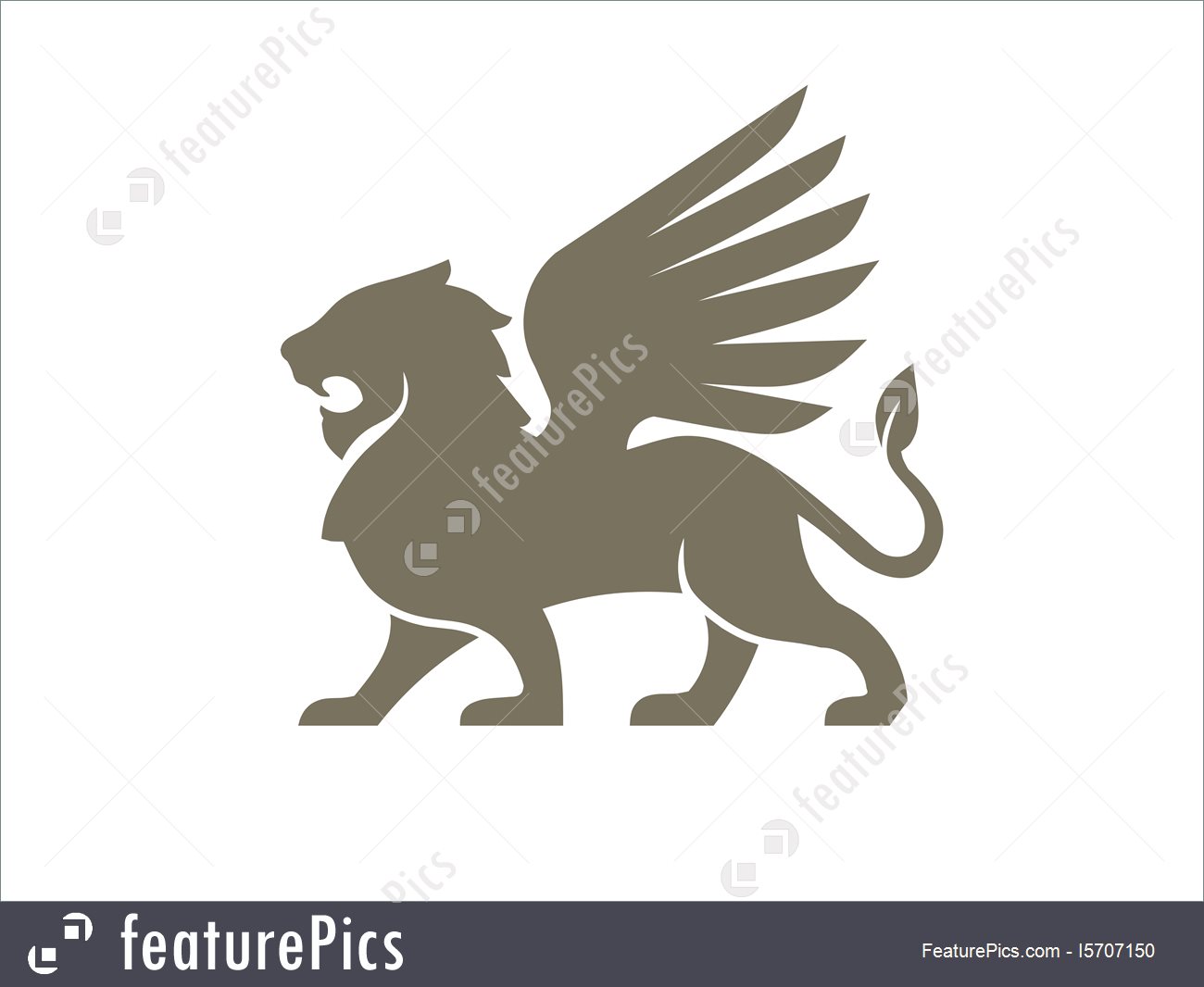 1300x1066 Lion Wing Logo Vector Vector Illustration