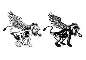 286x200 Winged Lion Free Vector Art
