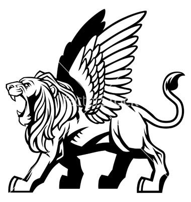 380x400 Winged Lion Vector Winged Lions In Lion Vector, Lion