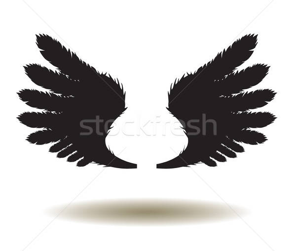 600x509 Vector Wings Icon Vector Illustration Lilac