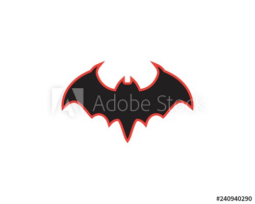 500x400 Bat Open Wings Icon Vector