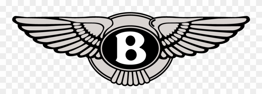 Bentley Wings Badge Logo Vector Clipart 880x318 Bentley Wings Badge Logo Vector Clipart